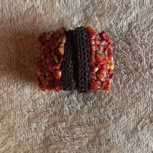 Authentic Orange Turquoise Stone Bracelet